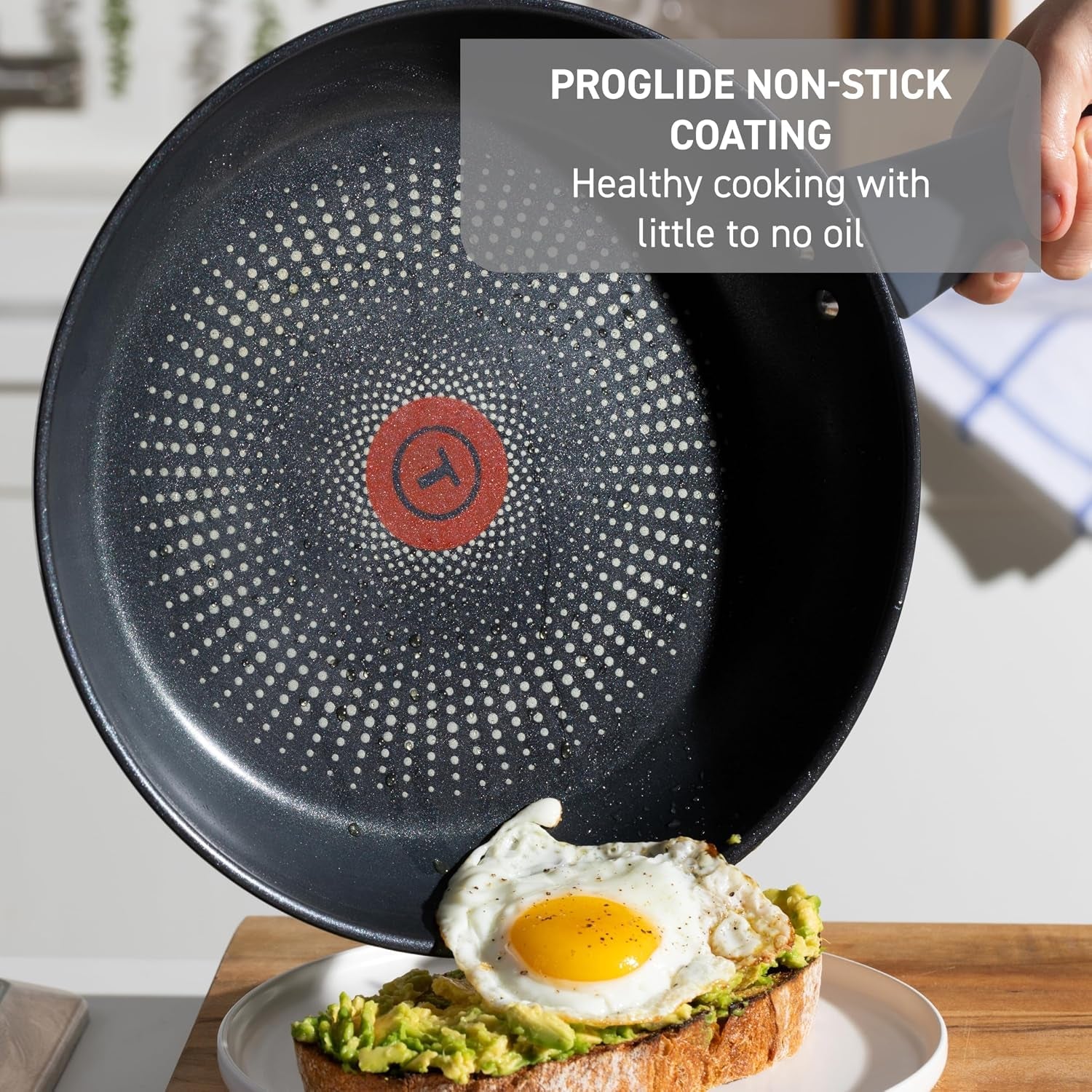 essentials-nonstick-stainless-steel-frying-pan-10-5-in-skillet-proglide-nonstick-coating-oven-safe-up-to-350-f-dishwasher-safe-even-heat-base-ocean-blue-soft-touch-handle