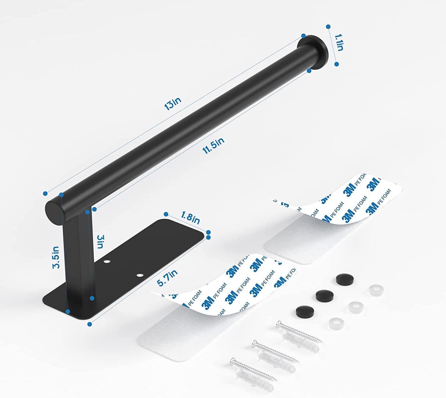 paper-towel-holder-under-cabinet-no-drilling-self-adhesive-paper-towel-holder-wall-mount-for-kitchen-rack-under-counter-napin-holder-no-drill-304-stainless-steel-matte-black
