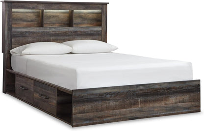 Signature Design by Ashley Queen Bookcase Bed with 4 Storage Drawers1