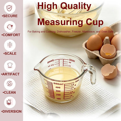 16 Oz Clear Liquid Measuring Cup Borosilicate Glass Measuring Cup4