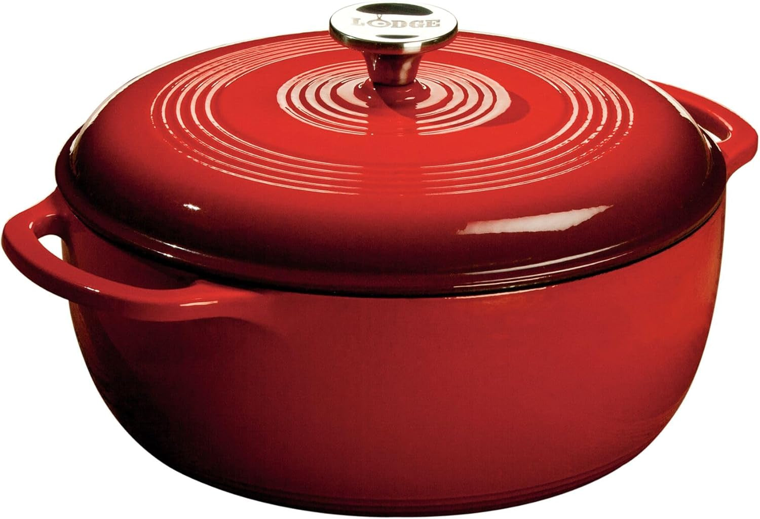 essential-enamel-cast-iron-dutch-oven-6-quart-island-spice-red-ideal-for-bread-baking-braising-marinating-slow-cooking-features-moisture-sealing-lid-dual-handles