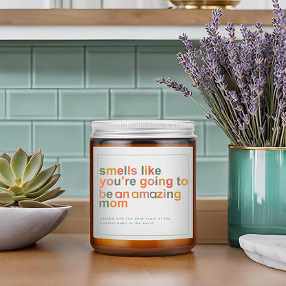 Mothers Day Gifts for Mom,New Mom Gifts,Gift for New Moms,Mothers Gift after Birth-7 OZ Lavender Soy Wax Candle9