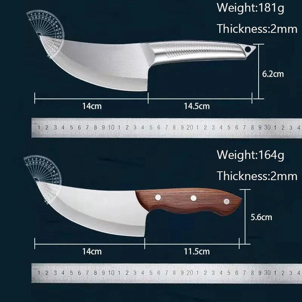 Meat Cleaver Knife, Stainless Steel Boning Knife Kitchen Dividing Slaughtering Knife Peeling Kitchen Knife Chef Knife Cooking Tool Meat Cleaver (Color : Style 1)3