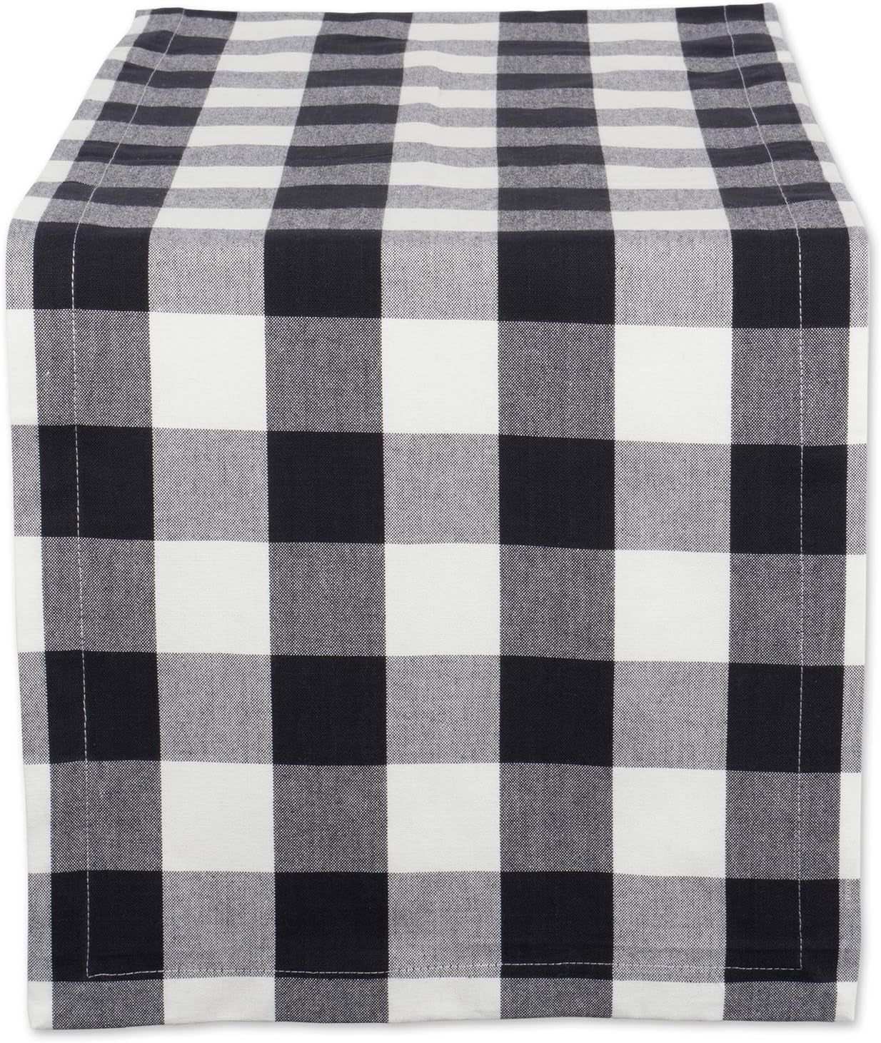 buffalo-check-collection-classic-farmhouse-table-runner-14x108-black-white