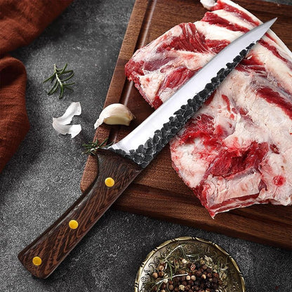 Meat Cleaver, 6 Inch Stainless Steel Boning Knives Forging Kitchen Chef Butcher Knives Slicing Fish Knife Wood Handle4