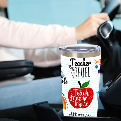 Teacher Gifts,Teacher Appreciation Gifts,Teachers Christmas Birthday Gift from Students,Back to School Gift for Women,20Oz Stainless Steel Tumbler Cup5