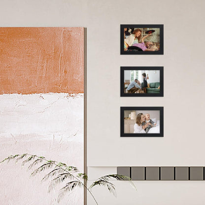 4X6 Photo Frames for Wall and Tabletop Display, 4 by 6 Black Picture Frames with HD Plexiglass, Set of 154