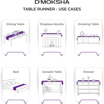 Signature Linen™ by D'Moksha, Rust Table Runner 90 Inches Long, 100% Pure Linen, Hemstitch, 14 X 90 Inch Table Runner for Dresser, Dining- Fall, Weddings, Outdoor Hosting5