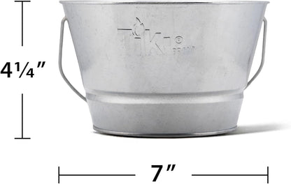 Citronella Candle Bucket for Outdoors, Triple-Wick Galvanized Metal8