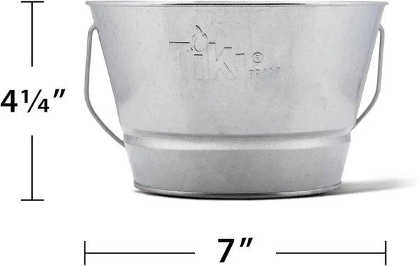 Citronella Candle Bucket for Outdoors, Triple-Wick Galvanized Metal8