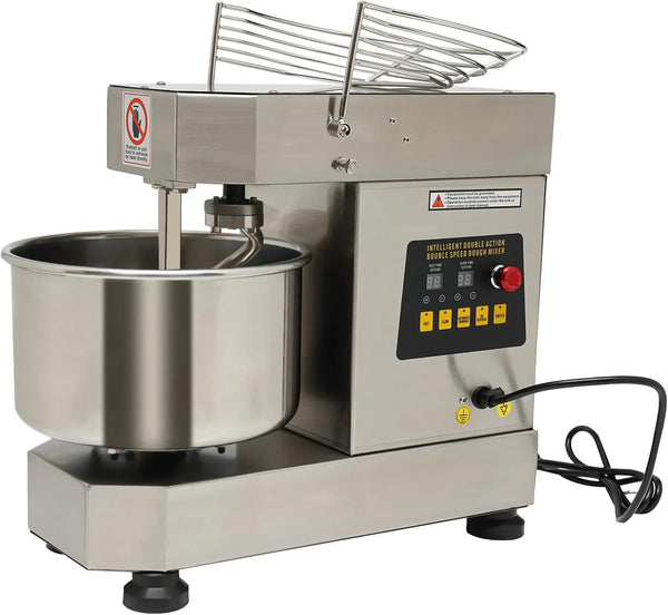 10.5Qt Commercial Food Mixer, 750W Dual Rotating Electric Dough Kneading Machine Kitchen Bakery Equipment with Stainless Steel Bowl & Security Shield for Pizzeria, Restaurant5