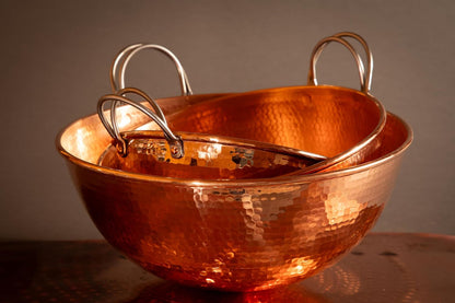 Mixing Bowls with Handles | Hand Hammered | 3 Piece Set4