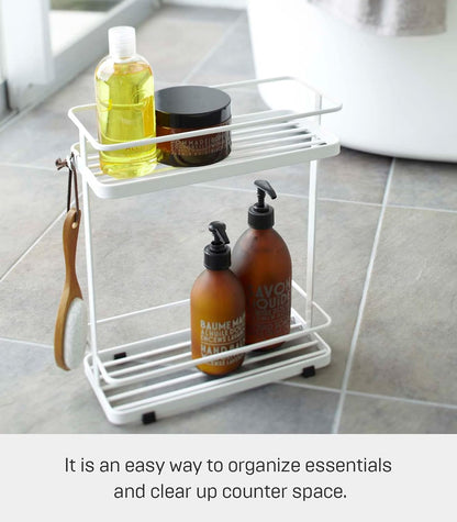 YAMAZAKI Home Tower Bath Rack - Bathroom Shower Storage Holder, Caddy Shelf Organizer - Small, 13" - Steel -3