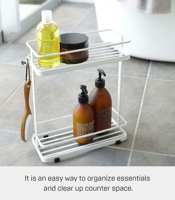YAMAZAKI Home Tower Bath Rack - Bathroom Shower Storage Holder, Caddy Shelf Organizer - Small, 13" - Steel -3