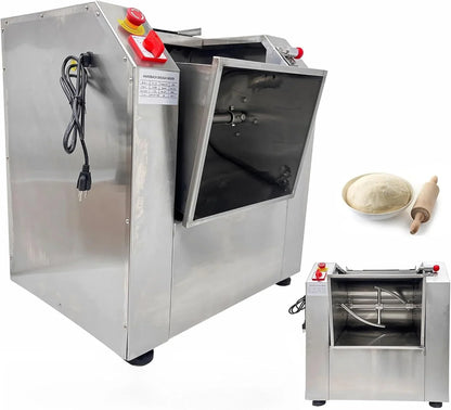 110V Commercial Dough Mixer Machine 25 KG Kneading Capacity Electric Food Mixer Flour Mixer 2200W/2.95HP for Dough Mixing Kneading1