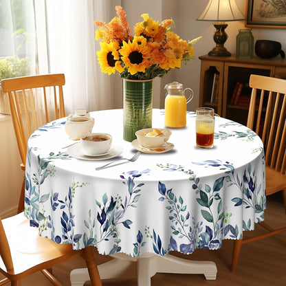 Summer Tablecloth 70Inch round Tablecloths Polyester Table Cloth1