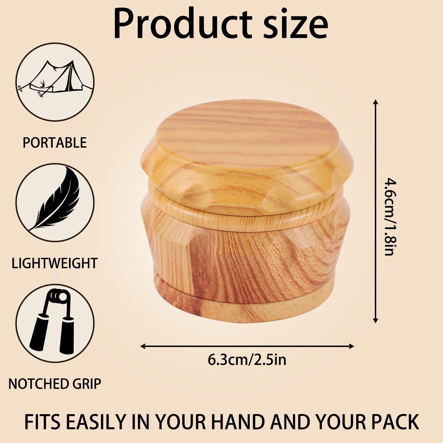 manual-kitchen-spice-grinder-aluminum-seasoning-grinder-for-pepper-chili-rosemary-dried-culinary-spices-durable-metal-construction-compact-kitchen-tool-natural-wood-color