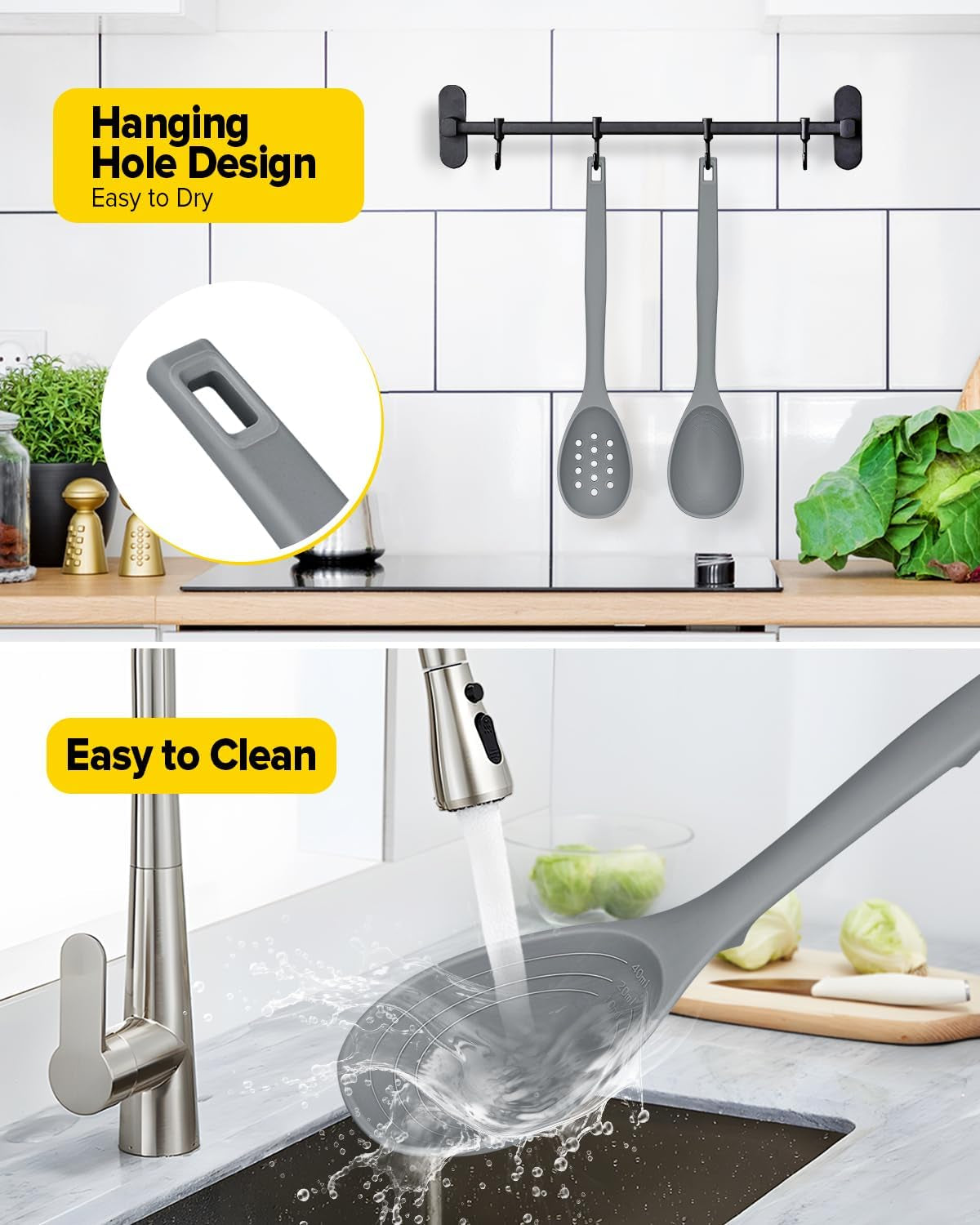 pack-of-2-silicone-cooking-spoons-non-stick-solid-kitchen-spoon-with-measuring-marks-back-hooks-heat-resistant-silicone-slotted-spoon-for-cooking-mixing-stirring-serving-gray