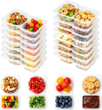 Reusable Snack Containers with Lids, Snack Pack Containers, Snackle Box1