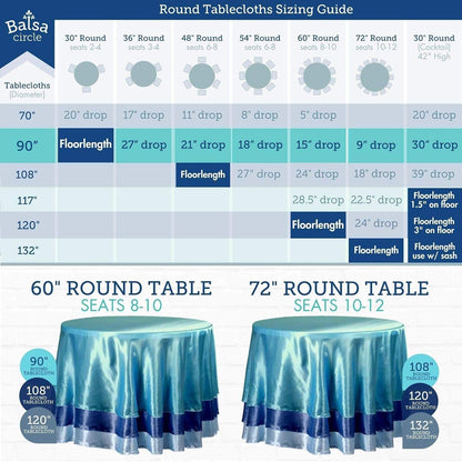 90 Inch Silver round Polyester Tablecloth Fabric Table Cover Linens for Wedding Party Banquet Reception Events Kitchen Dining9