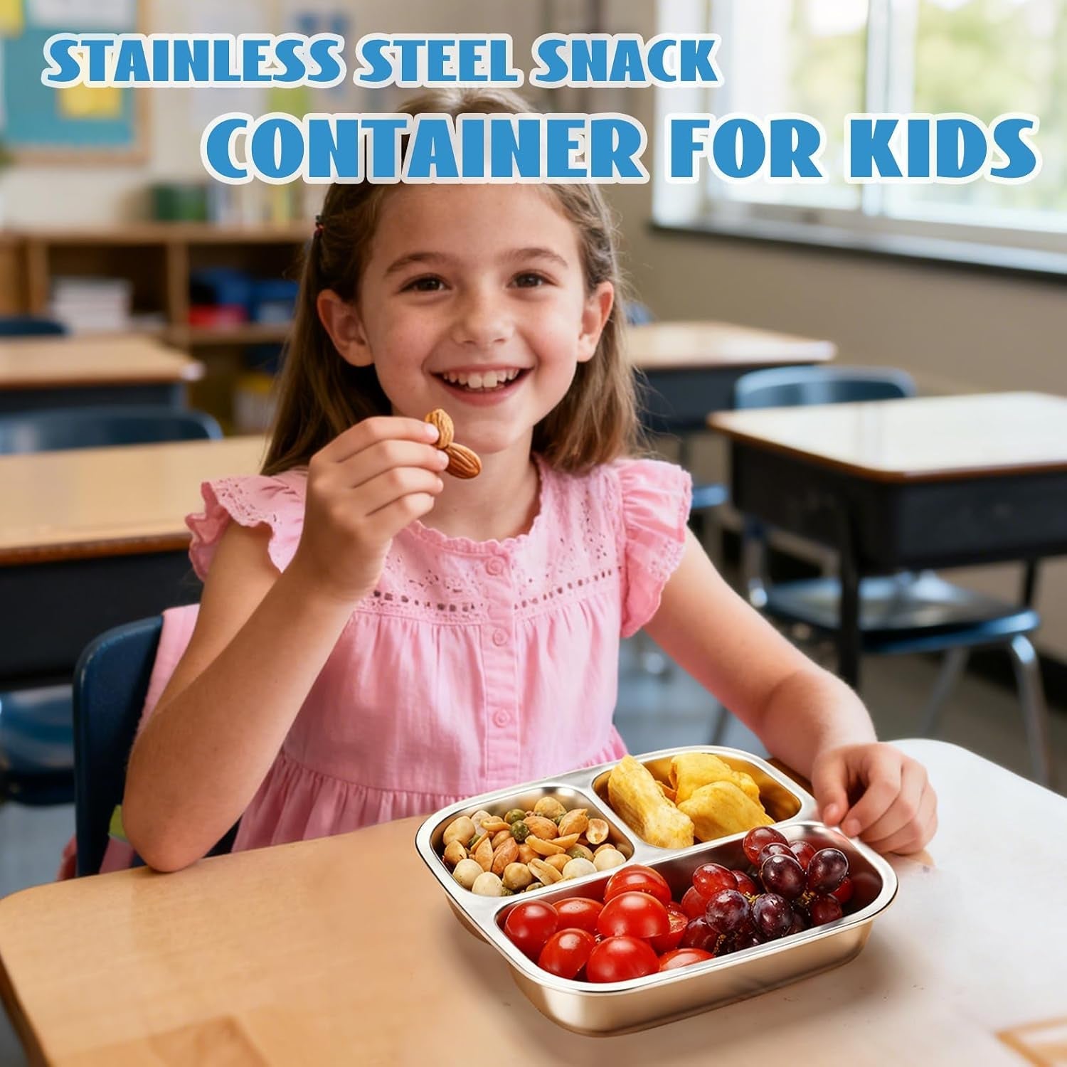 stainless-steel-snack-containers-3-compartments-reusable-on-and-go-bento-box-with-lids-for-kids-lunch-box-pre-meal-storage-for-daycare-school-outdoor-camping-travel-blue