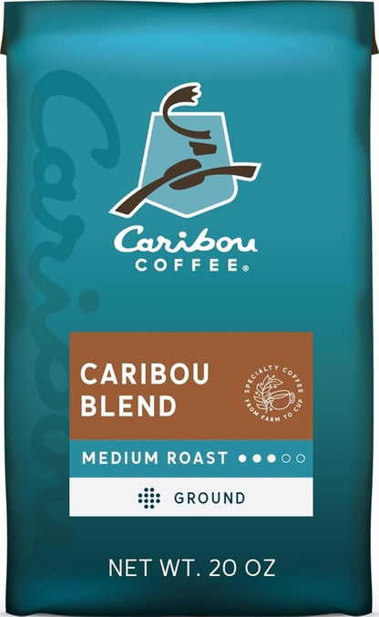 , Medium Roast Ground Coffee, 100% Arabica Coffee - Caribou Blend 20 Ounce Bag1