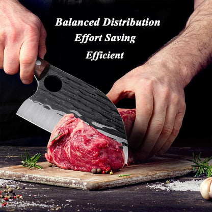 Serbian Chef Knife Cleaver - Japanese Butcher Knife2