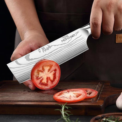 Chef Knife Set with Roll Bag, Sharp Professional Chef Knives Set | High Carbon Stainless Steel 18PCS Kitchen Knife Set with Sharpener, Ergonomic Handle, Kitchen & Home Cooking, Dishwasher Safe6