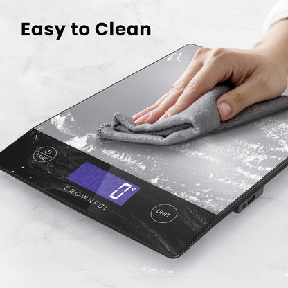 Food Scale, 33Lb Rechargeable 304 Stainless Steel Digital Kitchen Scale Weight Grams and Ounces with LCD Display and Type-C Charging for Meal Prep, Baking and Cooking7