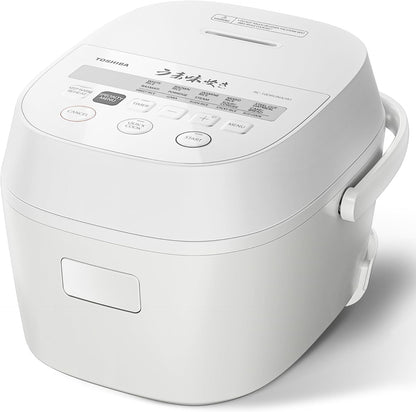 Origintaste Rice Cooker 5.5-Cup Uncooked, Fuzzy Logic, 15-In-1 Functions, Digital Display, Delay Timer, Keep Warm, Nonstick Inner Pot, White1
