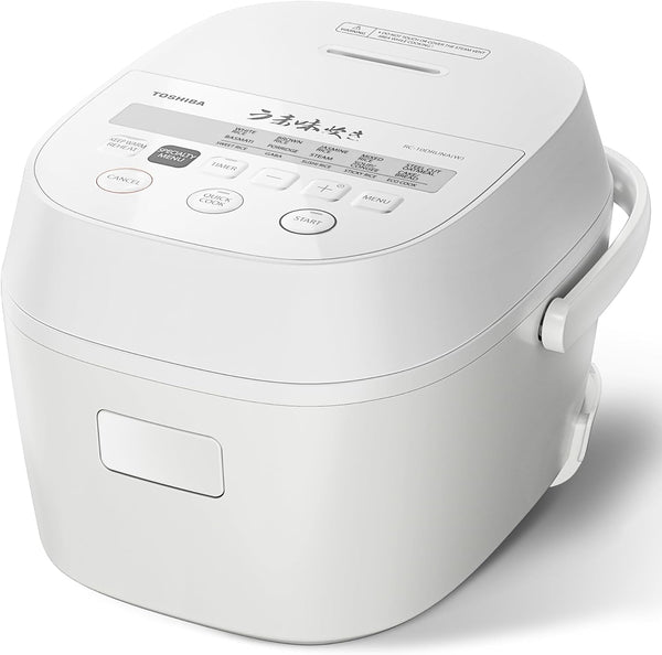 Origintaste Rice Cooker 5.5-Cup Uncooked, Fuzzy Logic, 15-In-1 Functions, Digital Display, Delay Timer, Keep Warm, Nonstick Inner Pot, White1