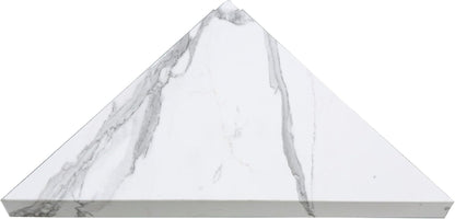 Vinyl Shower Shelf in Carrara Marble/Urban Glacier4