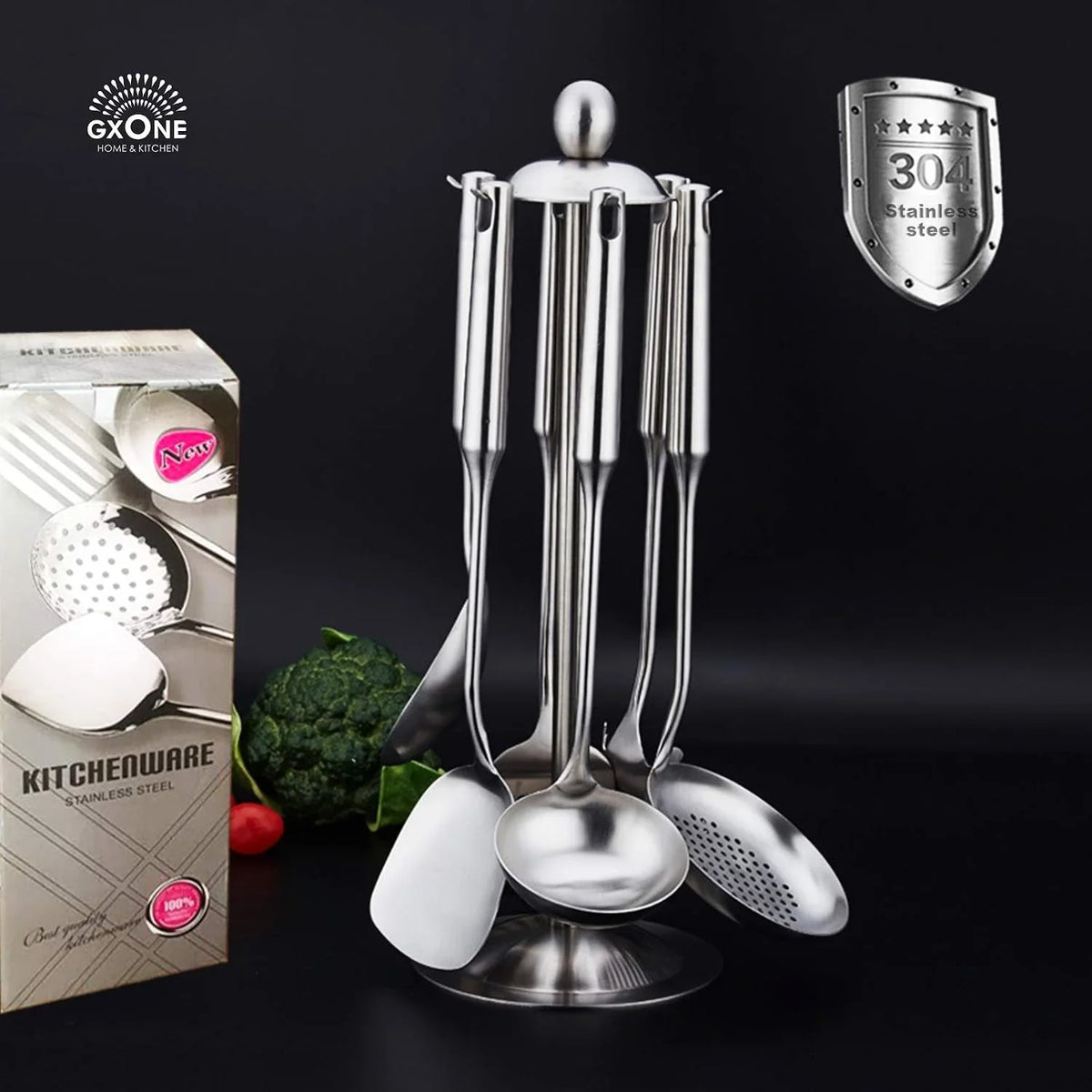 cooking-utensils-set-6-pcs-with-utensils-holder-304-stainless-steel-round-handle-for-kitchen-cooking-includes-wok-spatula-soup-ladle-slotted-spoon-spaghetti-spoon-utensils-holder