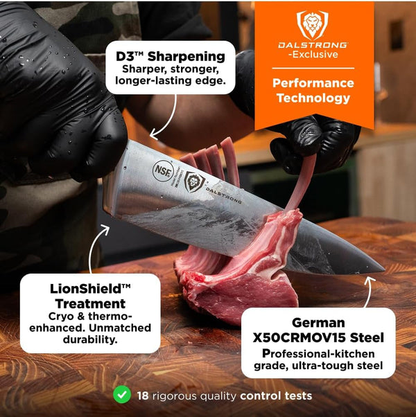 8" Chef Knife - Forged German Steel3
