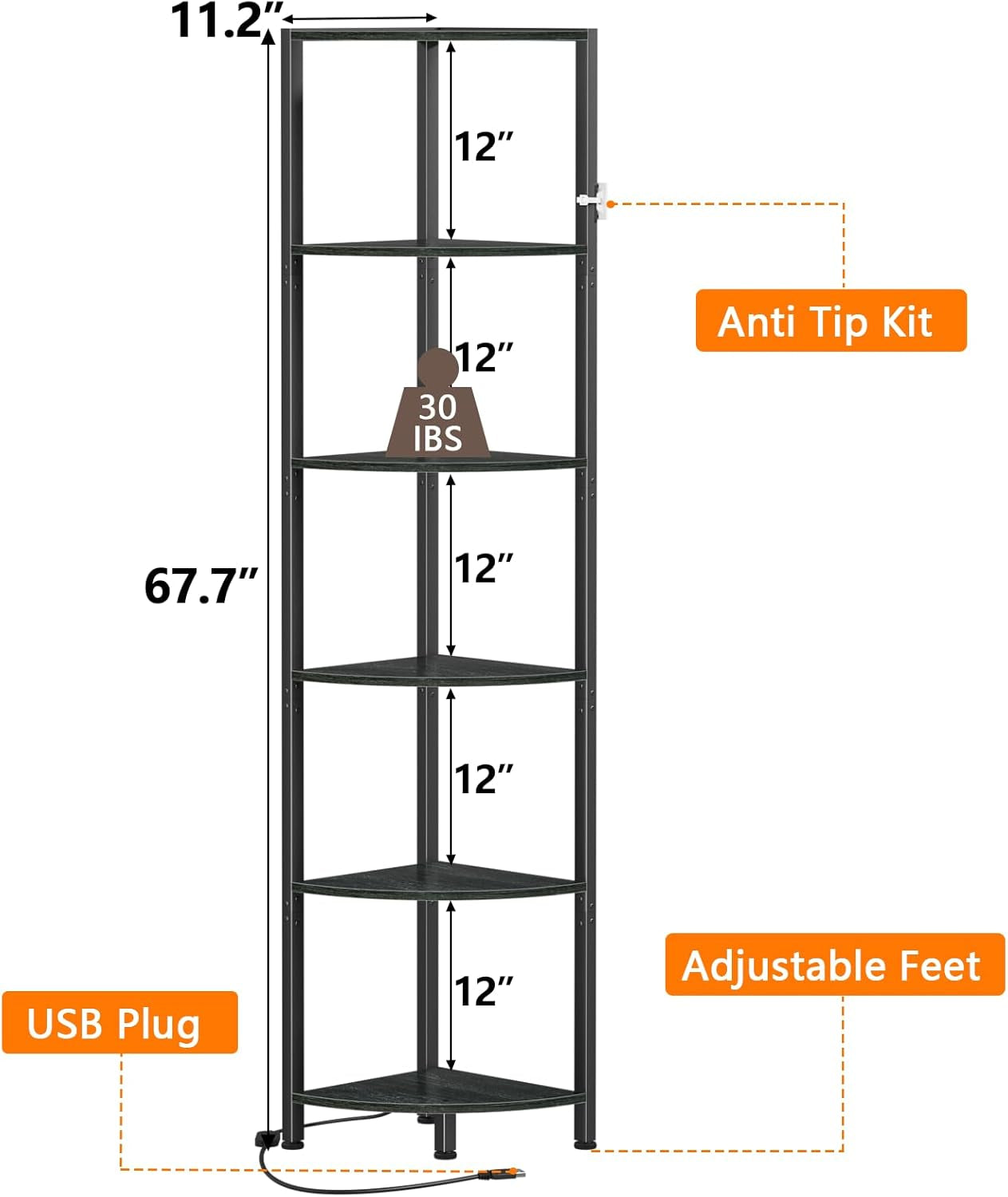 6-tier-corner-shelf-with-led-light-67-5-black-narrow-bookshelf-tall-standing-shelf-organizer-storage-rack-for-wall-corner-living-room-bedroom-metal-frame-wood-display-shelf