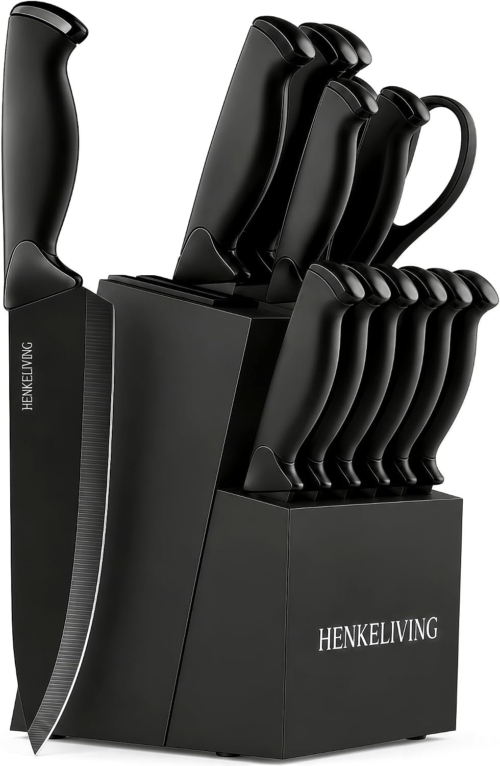 14-piece-black-kitchen-knife-block-set-with-built-in-sharpener