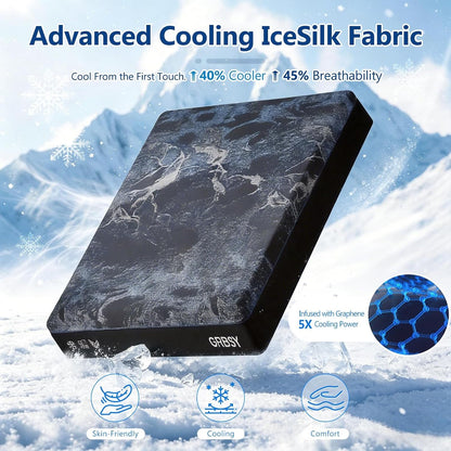 14 Inch Queen Size Mattress, Upgraded Luxury Cooling Gel Queen Memory Foam Mattress in a Box with 7-Zone Support for Cool Night & Pressure Relief, 365-Night Trial, Washable Icesilk Cover, Medium Firm2