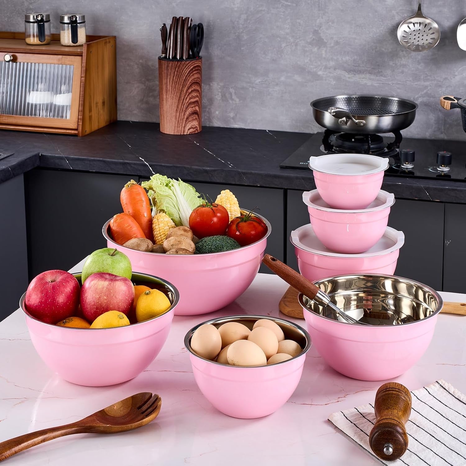pink-mixing-bowls-with-airtight-lids-stainless-steel-bowl-salad-bowls-7-piece-colorful-nesting-bowl-pink-kitchen-accessories-size-7-3-6-2-7-2-1-1-5-1-1-0-8qt-stackable-design