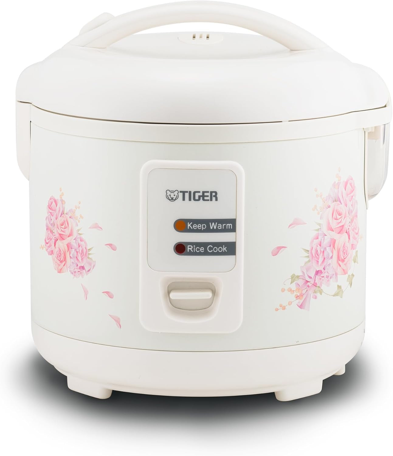 jaz-a10u-lf-5-5-cup-capacity-white-rice-cooker-with-non-stick-inner-pot-retractable-power-cord-and-keep-warm-up-to-12-hours-flower