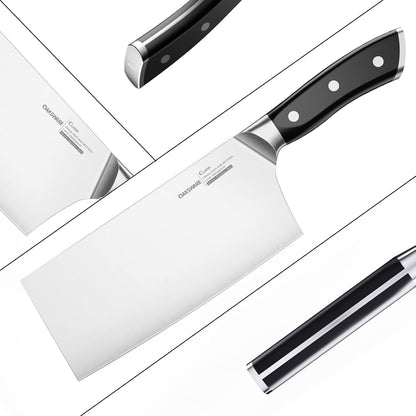 Chinese Chef'S Knife 7", Vegetable Cleaver & Meat Slicing Knife3