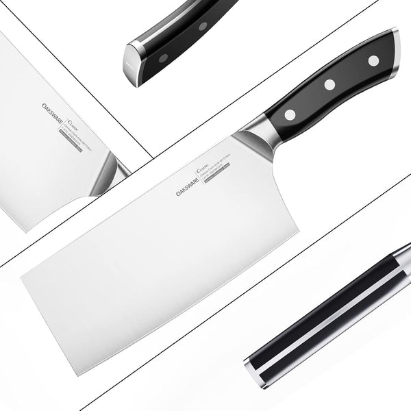 Chinese Chef'S Knife 7", Vegetable Cleaver & Meat Slicing Knife3