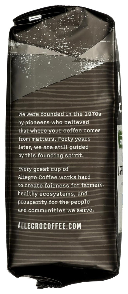 Coffee Decaf Organic Espresso Bel Canto Whole Bean Coffee, 12 Oz6