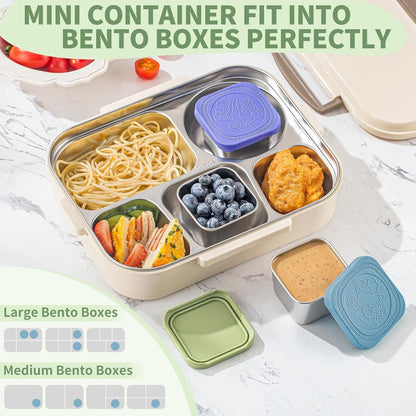 6 Oz Snack Containers with Lids for Kids - 6 Pack Lunch Box Accessories4