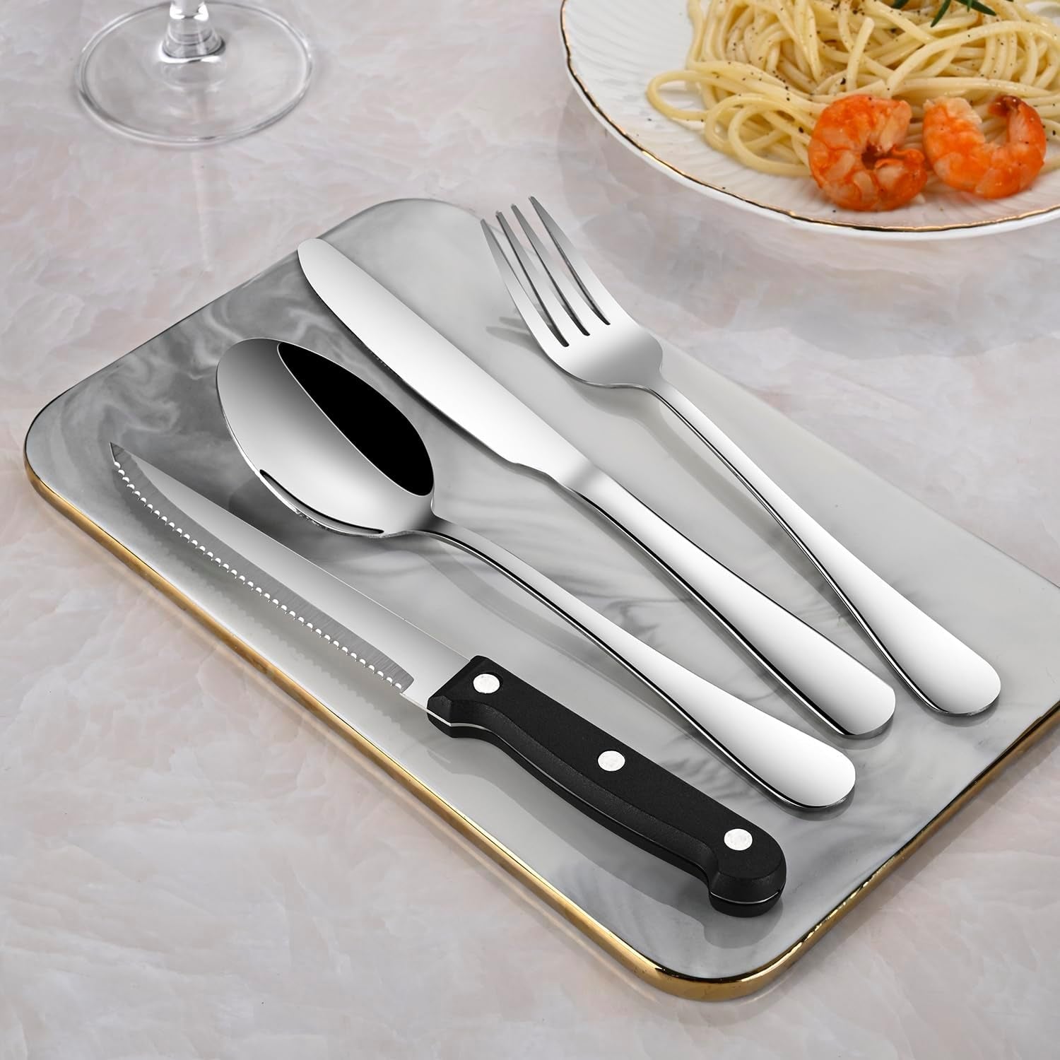 24-piece-silverware-set-with-steak-knives-flatware-set-service-for-4-person-food-grade-stainless-steel-cutlery-set-includes-knife-spoon-and-fork-mirror-finished-utensil-sets-for-home-restaurant