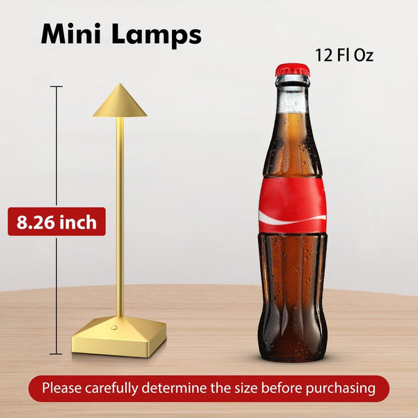 3 Pack Small Gold Rechargeable Cordless Table Lamps Dimmable3