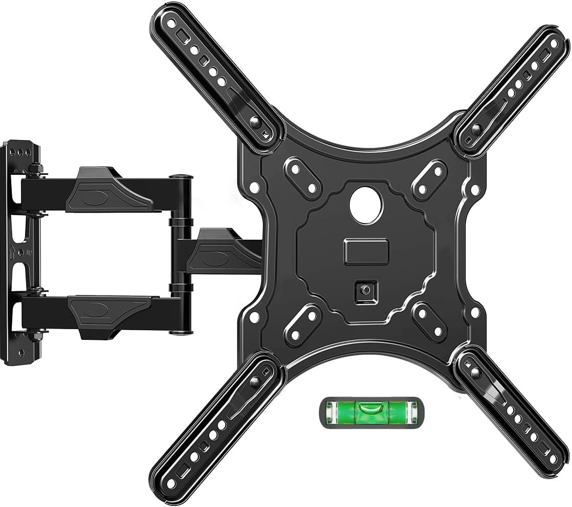 full-motion-tv-wall-mount-for-26-60-tvs-max-vesa-400x400-77-lbs-swivel-tilt-articulating-arms-single-stud-center-mount-compatible-with-corner-installation-for-home-flat-tvs
