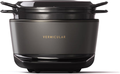 Musui–Kamado Cast Iron Induction Cooker, Charcoal | Precision Temperature Control, Waterless Cooking, Non-Toxic Enameled Cast Iron Pot, Japanese Multicooker & Rice Cooker (120V)1