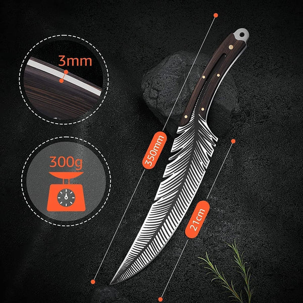 Huusk Feather Knife - High Carbon Steel Japan Boning Knife with Sheath5