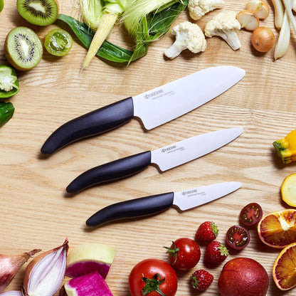 Revolution 3-Piece Ceramic Knife Set – Ultra-Sharp Japanese Cutlery | Made in Japan Non-Reactive Zirconia Blades, Lightweight Design Reduces Hand Fatigue, Will Not Cause Food Oxidation4