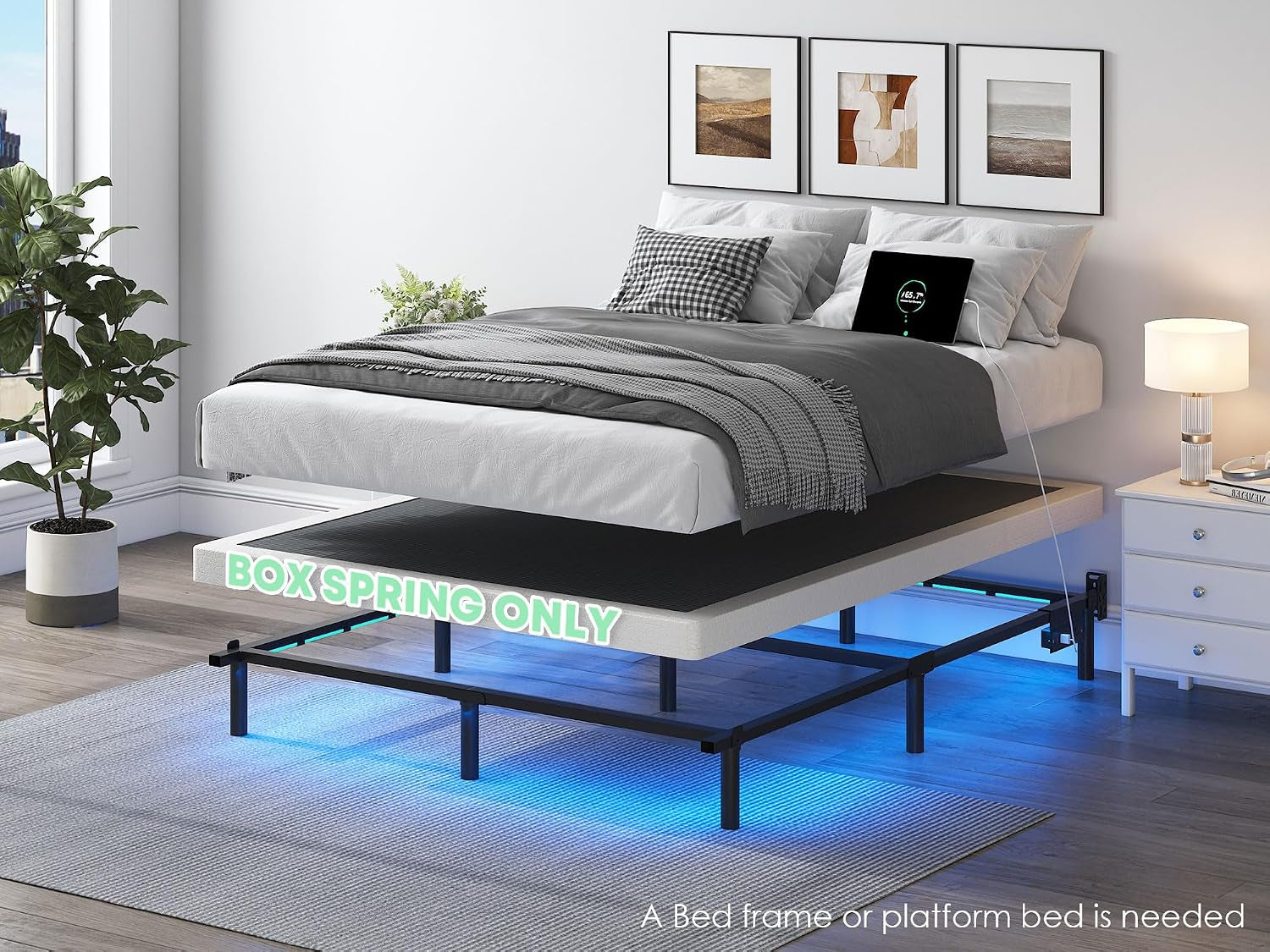 3-inch-low-profile-box-spring-queen-size-sturdy-metal-frame-mattress-foundation-easy-assembly-quiet-noise-free
